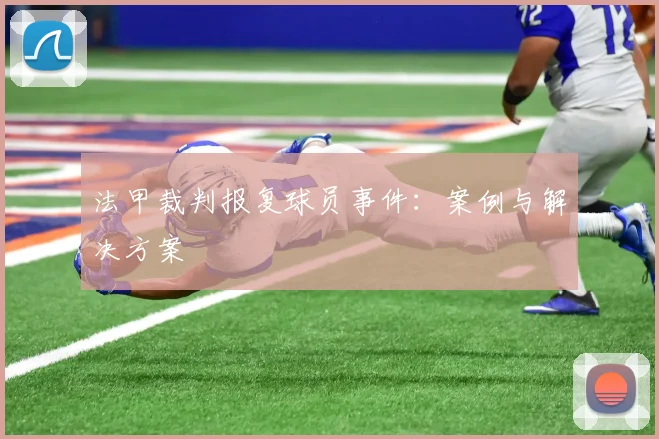 法甲裁判报复球员事件：案例与解决方案